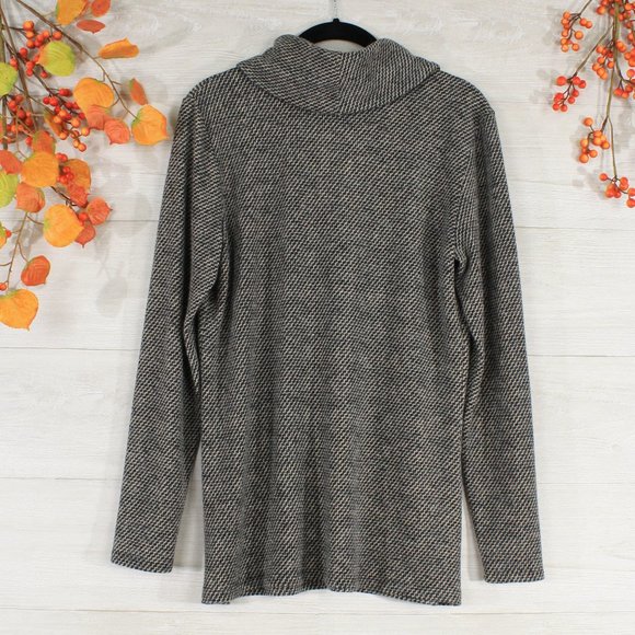 SOLD OUT!! Laura Patterned Cowl Neck Sweater - Picture 2 of 4